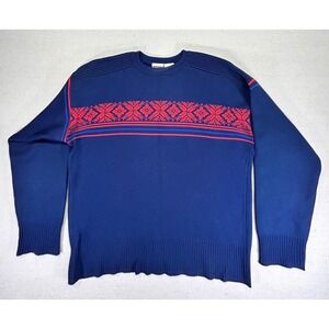 Vintage OBERMEYER Men's Large‎ Wool HANS Sweater Crewneck Hong Kong